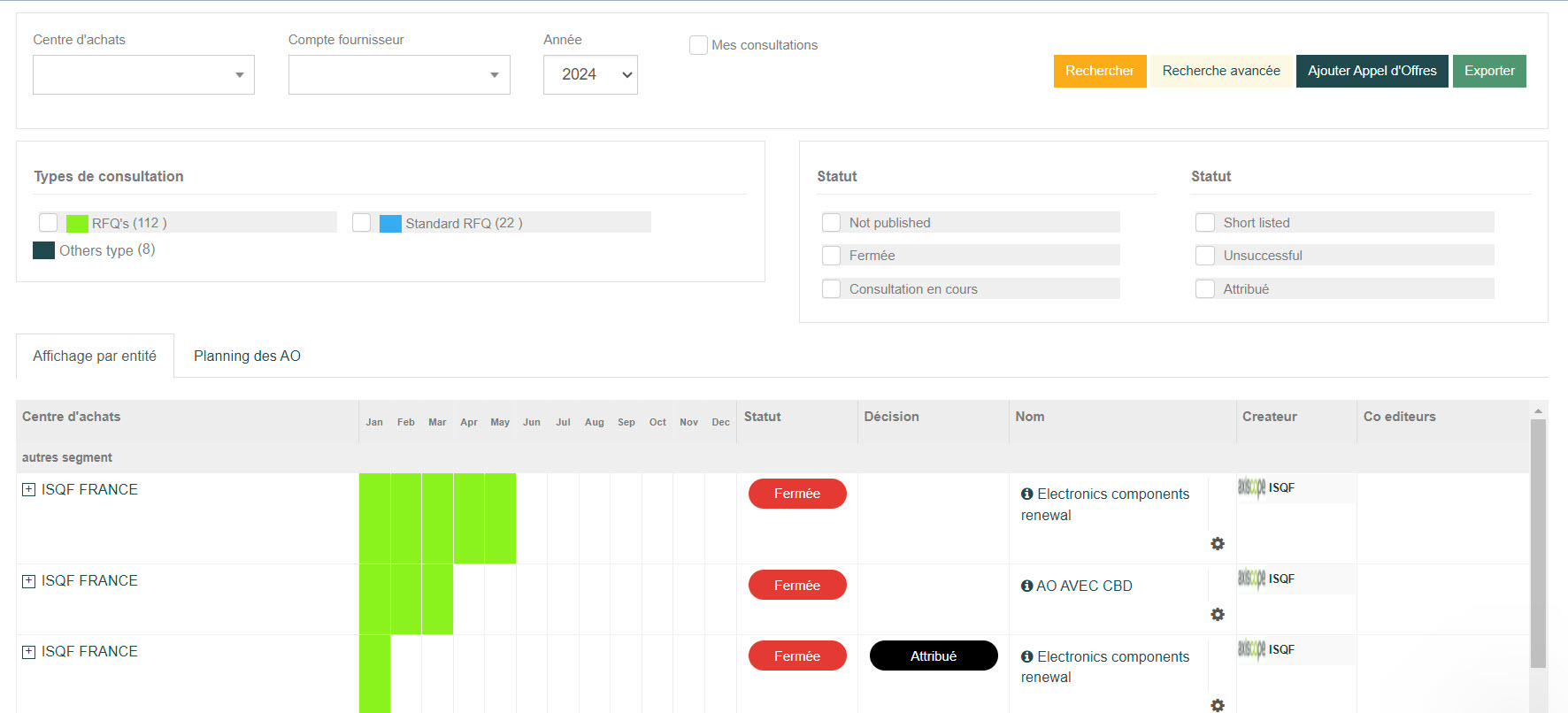 Logiciel gestion de gestion des appels d’offres